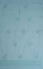 Srajann Hand Embroided Blue Kota Lucknowi Chikankari Unstitched Kurta Dupatta Set (SLC1416) - Image 9