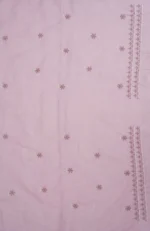 Srajann Hand Embroided Purple Kota Lucknowi Chikankari Unstitched Kurta Dupatta Set (SLC1411) - Image 10