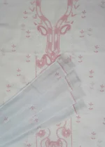 Srajann Hand Embroided Grey Kota Lucknowi Chikankari Unstitched Kurta Dupatta Set (SLC1418) - Image 6