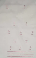 Srajann Hand Embroided Grey Kota Lucknowi Chikankari Unstitched Kurta Dupatta Set (SLC1418) - Image 11