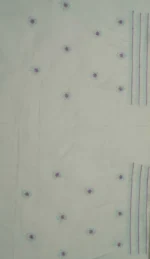 Srajann Hand Embroided Sea Green Kota Lucknowi Chikankari Unstitched Kurta Dupatta Set (SLC1427) - Image 10