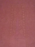 Srajann Hand Embroided Purple Mul Chanderi Lucknowi Chikankari Unstitched Kurta Dupatta Set (SLC1837) - Image 5