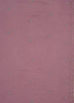 Srajann Hand Embroided Purple Mul Chanderi Lucknowi Chikankari Unstitched Kurta Dupatta Set (SLC1842) - Image 11