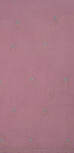 Srajann Hand Embroided Purple Mul Chanderi Lucknowi Chikankari Unstitched Kurta Dupatta Set (SLC1842) - Image 10