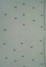 Srajann Hand Embroided Grey Mul Chanderi Lucknowi Chikankari Unstitched Kurta Dupatta Set (SLC1847) - Image 11