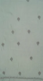 Srajann Hand Embroided Grey Mul Chanderi Lucknowi Chikankari Unstitched Kurta Dupatta Set (SLC1847) - Image 10