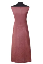 Srajann Hand Embroided Peach Kota Lucknowi Chikankari Unstitched Kurta Dupatta Set (SLC1412) - Image 5