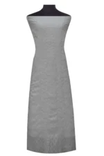 Srajann Hand Embroided white Kota Lucknowi Chikankari Unstitched Kurta Dupatta Set (SLC1510) - Image 3