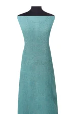 Srajann Hand Embroided Blue Kota Lucknowi Chikankari Unstitched Kurta Dupatta Set (SLC1415) - Image 4