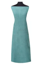 Srajann Hand Embroided Blue Kota Lucknowi Chikankari Unstitched Kurta Dupatta Set (SLC1415) - Image 2