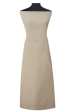 Srajann Hand Embroided white Kota Lucknowi Chikankari Unstitched Kurta Dupatta Set (SLC1502) - Image 4