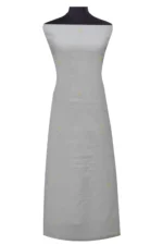 Srajann Hand Embroided white Kota Lucknowi Chikankari Unstitched Kurta Dupatta Set (SLC1504) - Image 4