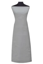 Srajann Hand Embroided white Kota Lucknowi Chikankari Unstitched Kurta Dupatta Set (SLC1508) - Image 4