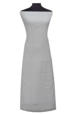 Srajann Hand Embroided white Kota Lucknowi Chikankari Unstitched Kurta Dupatta Set (SLC1510) - Image 4