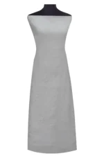 Srajann Hand Embroided White Kota Lucknowi Chikankari Unstitched Kurta Dupatta Set (SLC1512) - Image 4