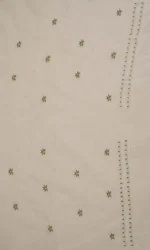 Srajann Hand Embroided white Kota Lucknowi Chikankari Unstitched Kurta Dupatta Set (SLC1501) - Image 10