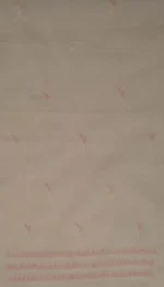 Srajann Hand Embroided white Kota Lucknowi Chikankari Unstitched Kurta Dupatta Set (SLC1502) - Image 9