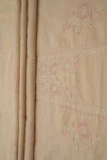 Srajann Hand Embroided Fawn Tissue Lucknowi Chikankari Unstitched Kurta Dupatta Set (SLC1505) - Image 10