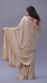 RED PURE & PREMIUM GEORGETTE MUKAISH GARARA SET - Image 6