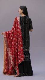 BLACK PURE & PREMIUM GEORGETTE MUKAISH GARARA SET - Image 5