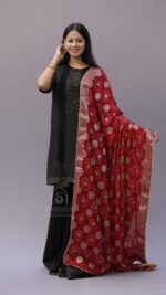 BLACK PURE & PREMIUM GEORGETTE MUKAISH GARARA SET