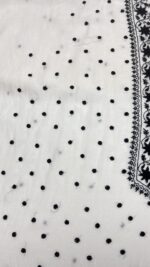 DYEABLE CHANDERI MUL CHIKANKARI KURTA & DUPATTA FABRIC - Image 4