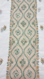 DYEABLE CHANDERI MUL CHIKANKARI KURTA & DUPATTA FABRIC - Image 7