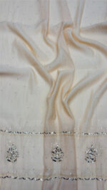 PEACH CHANDERI MUL MUKAISH KURTA & DUPATTA FABRIC - Image 2