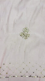 LAVENDER LATTE CHANDERI MUL MUKAISH KURTA & DUPATTA FABRIC - Image 6