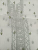 DYEABLE CHANDERI MUL CHIKANKARI KURTA & DUPATTA FABRIC - Image 7