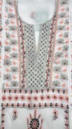 DYEABLE CHANDERI MUL CHIKANKARI KURTA & DUPATTA SET - Image 3