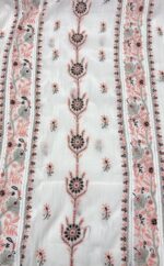 DYEABLE CHANDERI MUL CHIKANKARI KURTA & DUPATTA SET - Image 6