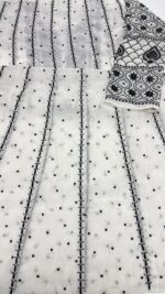 DYEABLE CHANDERI MUL CHIKANKARI ANARKALI & DUPATTA SET - Image 7