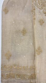 DYEABLE PURE & PREMIUM TISSUE CHIKANKARI KURTA & DUPATTA SET - Image 4