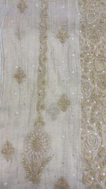 DYEABLE PURE & PREMIUM TISSUE CHIKANKARI KURTA & DUPATTA SET - Image 5