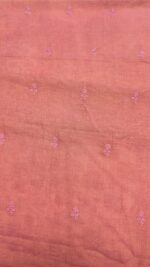 DUSTY PINK PURE & PREMIUM TISSUE CHIKANKARI KURTA & DUPATTA FABRIC - Image 7