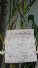 SOFT PINK CHIKANKARI POTLI - Image 2