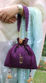 AUBERGINE ZARDOZI POTLI - Image 3