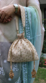 BEIGE ZARDOZI POTLI - Image 4