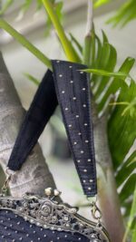 BLACK PARSI GARHA CLUTCH - Image 3