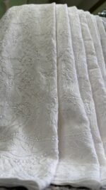 DYEABLE PURE & PREMIUM GEORGETTE CHIKANKARI SAREE & BLOUSE - Image 3