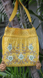 MUSTARD YELLOW ZARDOZI POTLI - Image 2