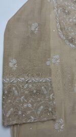 DYEABLE PURE & PREMIUM TISSUE CHIKANKARI CO-ORD SET - Image 3