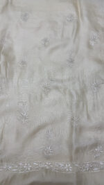 DYEABLE PURE & PREMIUM TUSSAR SILK CHIKANKARI KURTA & DUPATTA SET - Image 6