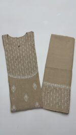 DYEABLE PURE & PREMIUM TISSUE CHIKANKARI CO-ORD SET