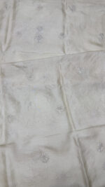 DYEABLE PURE & PREMIUM TUSSAR SILK CHIKANKARI KURTA & DUPATTA SET - Image 7