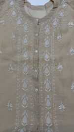 DYEABLE PURE & PREMIUM TISSUE CHIKANKARI CO-ORD SET - Image 2