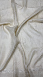 DYEABLE PURE & PREMIUM TUSSAR SILK CHIKANKARI KURTA & DUPATTA SET - Image 2