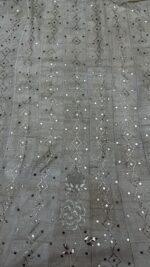 DYEABLE PURE & PREMIUM TUSSAR SILK MUKAISH ANARKALI & DUPATTA SET - Image 3