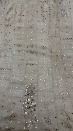 DYEABLE PURE & PREMIUM TUSSAR SILK MUKAISH ANARKALI & DUPATTA SET - Image 3